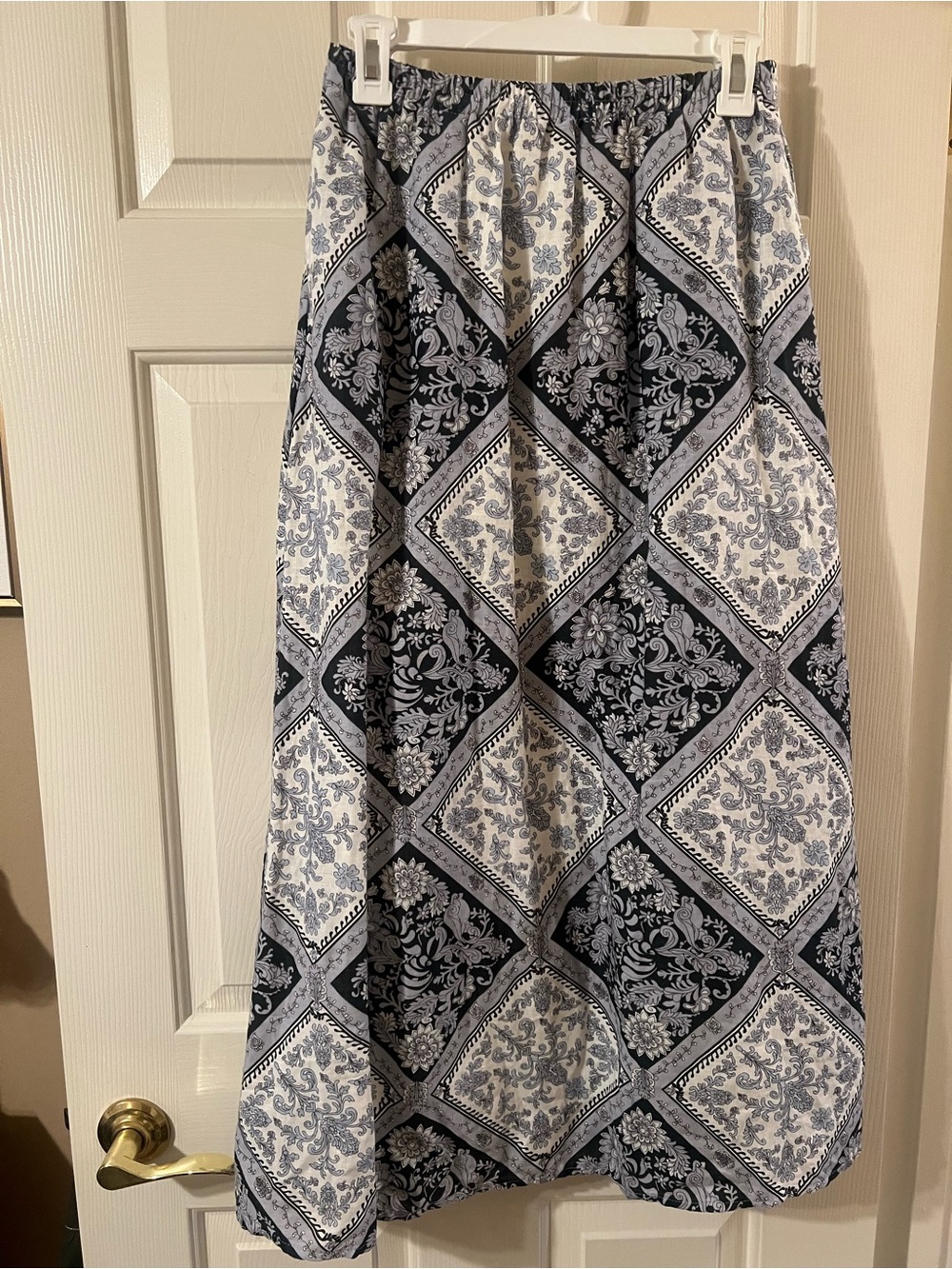 NWT Joie Women's Floral Tile Print Linen Blend Maxi Skirt Size XS